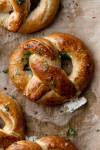 Spinach Artichoke Stuffed Pretzels